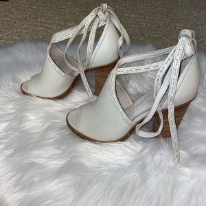 Chunky Heel with Ankle Tie